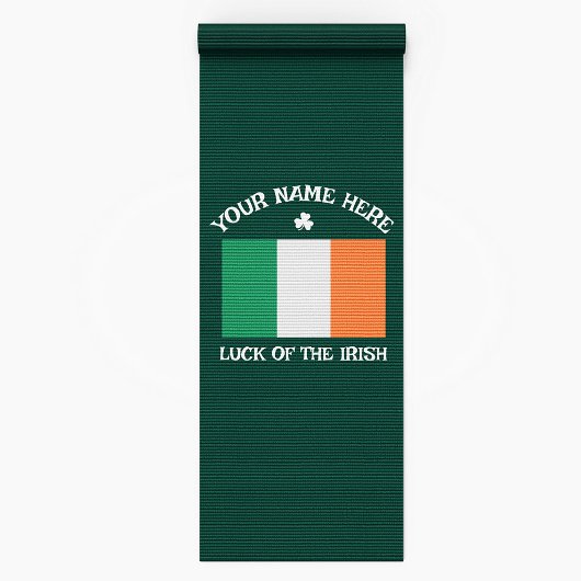 St. Patrick's Day Ierland Vlag Aangepaste Naam Sha Badmat