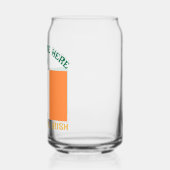 St. Patrick's Day Ierland Vlag Aangepaste Naam Sha Blikvorm Glas (Links)