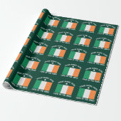St. Patrick's Day Ierland Vlag Aangepaste Naam Sha Cadeaupapier (Uitgerold)