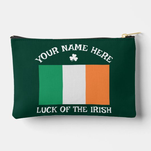 St. Patrick's Day Ierland Vlag Aangepaste Naam Sha Etui (Achterkant)