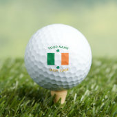 St. Patrick's Day Ierland Vlag Aangepaste Naam Sha Golfballen (Insitu Shirt)