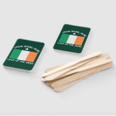 St. Patrick's Day Ierland Vlag Aangepaste Naam Sha Handwaaier (Niet-gemonteerd)