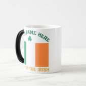 St. Patrick's Day Ierland Vlag Aangepaste Naam Sha Magische Mok (Voorkant links)