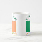 St. Patrick's Day Ierland Vlag Aangepaste Naam Sha Magische Mok (Center)