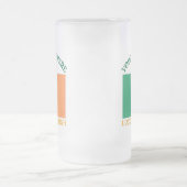 St. Patrick's Day Ierland Vlag Aangepaste Naam Sha Matglas Bierpul (Center)