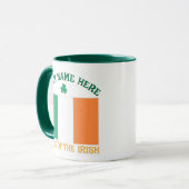 St. Patrick's Day Ierland Vlag Aangepaste Naam Sha Mok (Voorkant links)