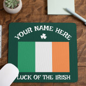St. Patrick's Day Ierland Vlag Aangepaste Naam Sha Muismat
