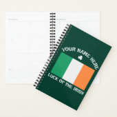 St. Patrick's Day Ierland Vlag Aangepaste Naam Sha Planner (Display)