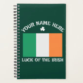 St. Patrick's Day Ierland Vlag Aangepaste Naam Sha Planner (Voorkant)