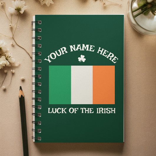 St. Patrick's Day Ierland Vlag Aangepaste Naam Sha Planner