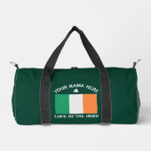 St. Patrick's Day Ierland Vlag Aangepaste Naam Sha Plunjezak (Voorkant)