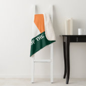 St. Patrick's Day Ierland Vlag Aangepaste Naam Sha Sherpa Deken (In situ)