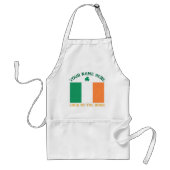 St. Patrick's Day Ierland Vlag Aangepaste Naam Sha Standaard Schort (Voorkant)