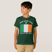 St. Patrick's Day Ierland Vlag Aangepaste Naam Sha T-shirt (Voorkant volledig)