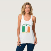 St. Patrick's Day Ierland Vlag Aangepaste Naam Sha Tanktop (Volledige Voorkant)