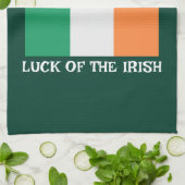 St. Patrick's Day Ierland Vlag Aangepaste Naam Sha Theedoek (Gevouwen)