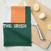 St. Patrick's Day Ierland Vlag Aangepaste Naam Sha Theedoek (Quarter Fold)
