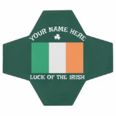 St. Patrick's Day Ierland Vlag Aangepaste Naam Sha Voetbal (Enkel)