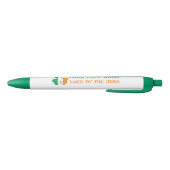 St. Patrick's Day Ierland Vlag Aangepaste Naam Sha Zwarte Inkt Pen (Bodem)