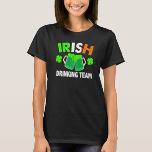 St Patrick's Day Ierland Vlag Bier IERS DRINKEN T-shirt