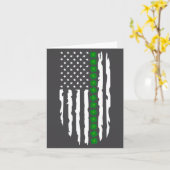 St. Patrick's Day Iers Amerikaanse vlag  Kaart (Gele Bloem)