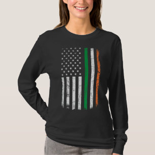 St Patrick's Day Iers-Amerikaanse vlag Patri T-shirt