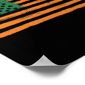 St. Patrick's Day Iers-Amerikaanse Vlag VS Ierland Poster (Hoek)