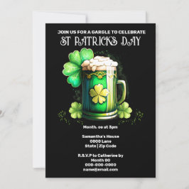 St Patrick's Day Iers bier gelukkig shamrock klave Kaart