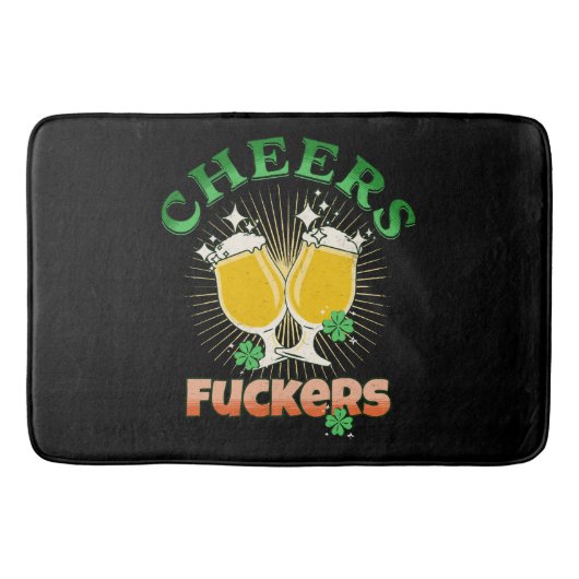 St. Patrick's Day Iers drinken Badmat (Voorkant)