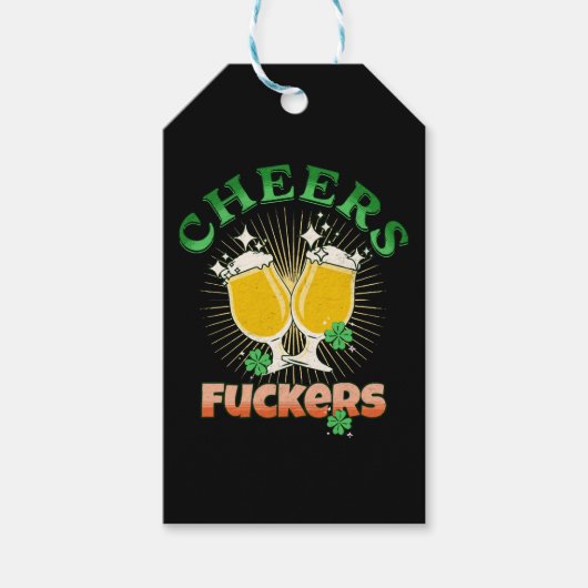 St. Patrick's Day Iers drinken Cadeaulabel (Voorkant)