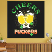 St. Patrick's Day Iers Drinken Canvas Afdruk (Insitu (Woonkamer))