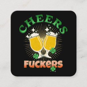 St. Patrick's Day Iers drinken Vierkante Visitekaartje