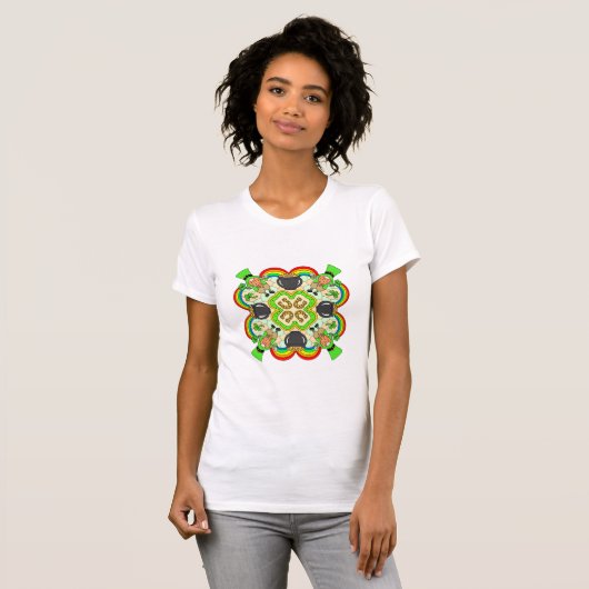 St Patrick's Day | Iers geïnspireerd Mandala T-shirt (Voorkant volledig)