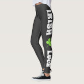 St. Patrick's Day Iers geluk Modern Zwart Leggings (Links)