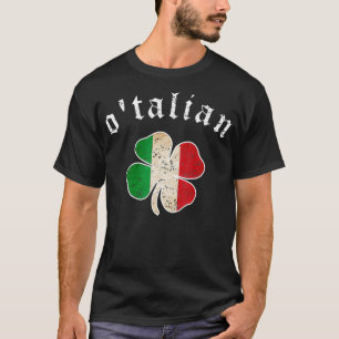 St Patricks Day Iers Italiaans Italië Shamrock T-shirt