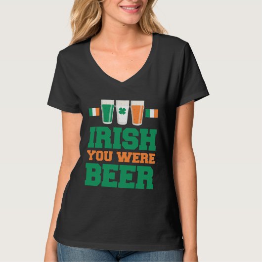 St. Patrick's Day Iers Je Was Bier  1 T-shirt (Voorkant)