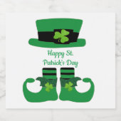 St. Patrick's Day, Iers, Leprechaun, Groen Bier Etiket (Enkel label)