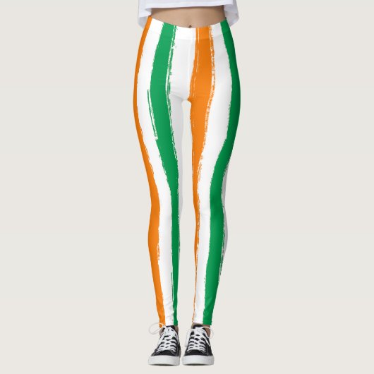 St Patrick's Day | Iers Sinaasappel met groene vla Leggings (Voorkant)