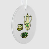 St. Patrick's Day Iers Theeset Ornament (voorkant)