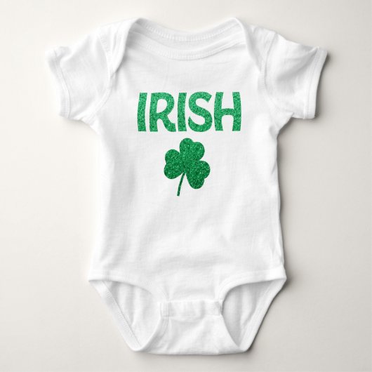 St. Patrick's Day Ierse baby romper (Voorkant)