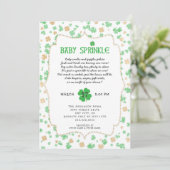 St. Patrick's Day Ierse baby sprinkle feestje Kaart (Staand voorkant)