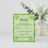 St. Patrick's Day Ierse bruiloft reactie kaart (Staand voorkant)