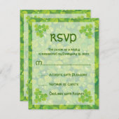 St. Patrick's Day Ierse bruiloft reactie kaart (Voorkant / Achterkant)