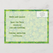 St. Patrick's Day Ierse bruiloft Save the Date Aankondigingskaart (Achterkant)