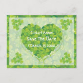 St. Patrick's Day Ierse bruiloft Save the Date Aankondigingskaart (Voorkant)