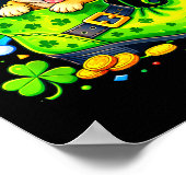St. Patrick's Day Ierse Chihuahua Leprechaun Schoe Poster (Hoek)