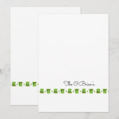 St Patricks Day Ierse familienaam Groene begroetin Notitiekaartje (Voorkant / Achterkant)