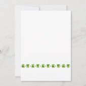 St. Patrick's Day Ierse familienaam groene groet Notitiekaartje (Achterkant)