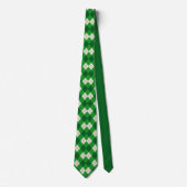 St. Patrick's Day Ierse geblokte argyle Stropdas (Voorkant)