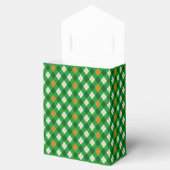 St. Patrick's Day Ierse gekleurde argyle Bedankdoosjes (Geopend)